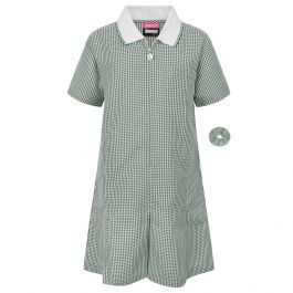 Girls Summer School Dress Green - School Bells, The Uniform Experts